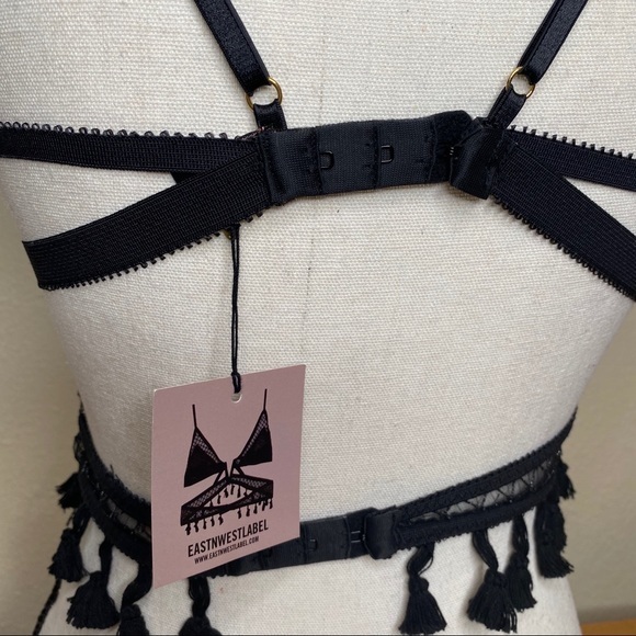 NEW EASTNWEST Label Solstice Bra in Shimmer Net - Picture 7 of 8